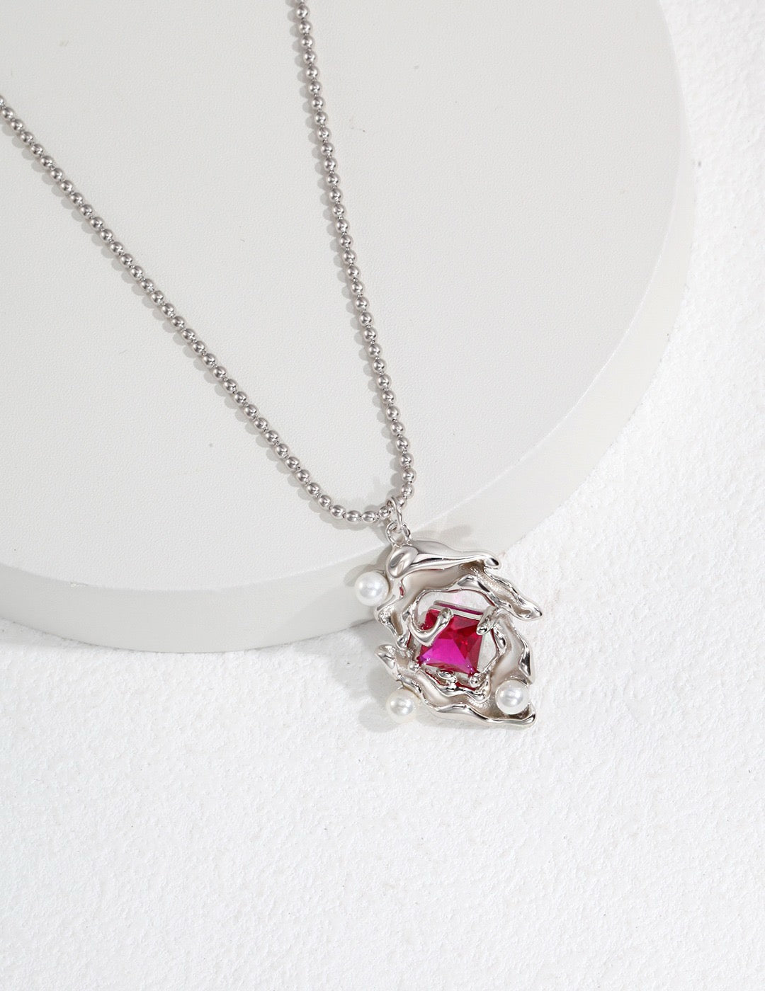 Silver Luster Necklace