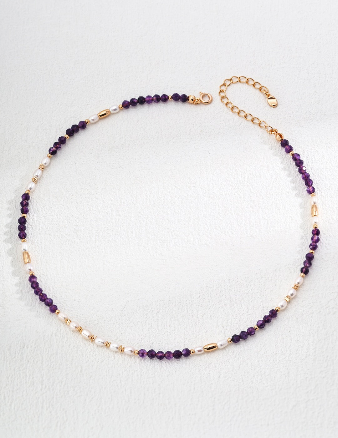 Lustrous Pearl & Amethyst Necklace