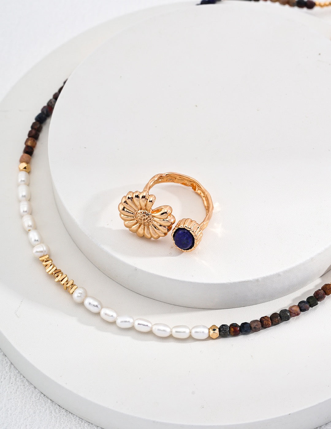 Pearl & Tiger Eye Harmony Necklace