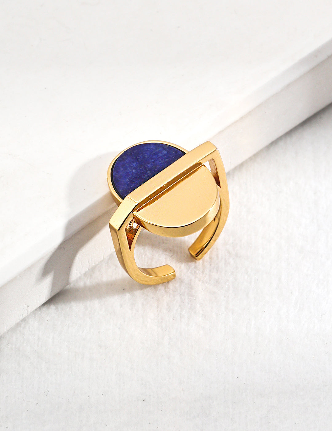 Radiant Lapis Silver Ring