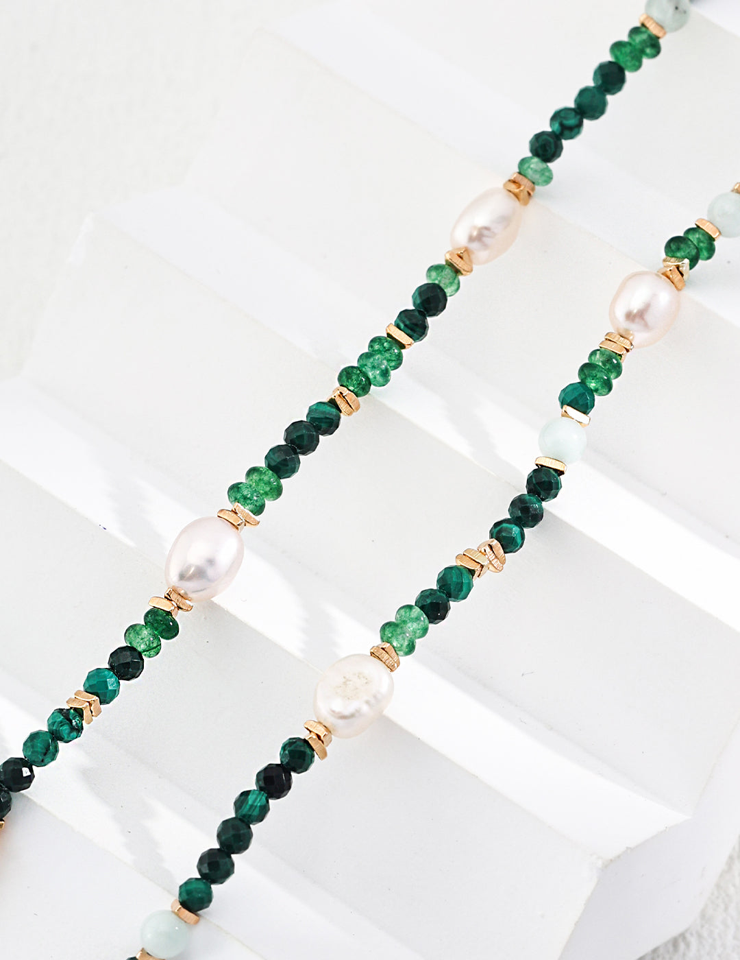 Malachite Pearl Chain